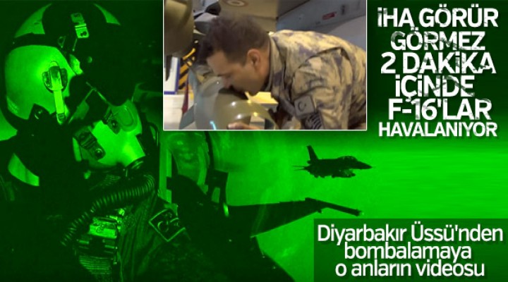 TSK, F-16'ların harekata nasıl hazırlandığını yayınladı