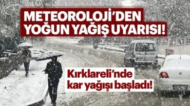 Meteoroloji'den son dakika hava durumu! Kar yağışı başladı! İstanbul'da kar yağacak mı ?